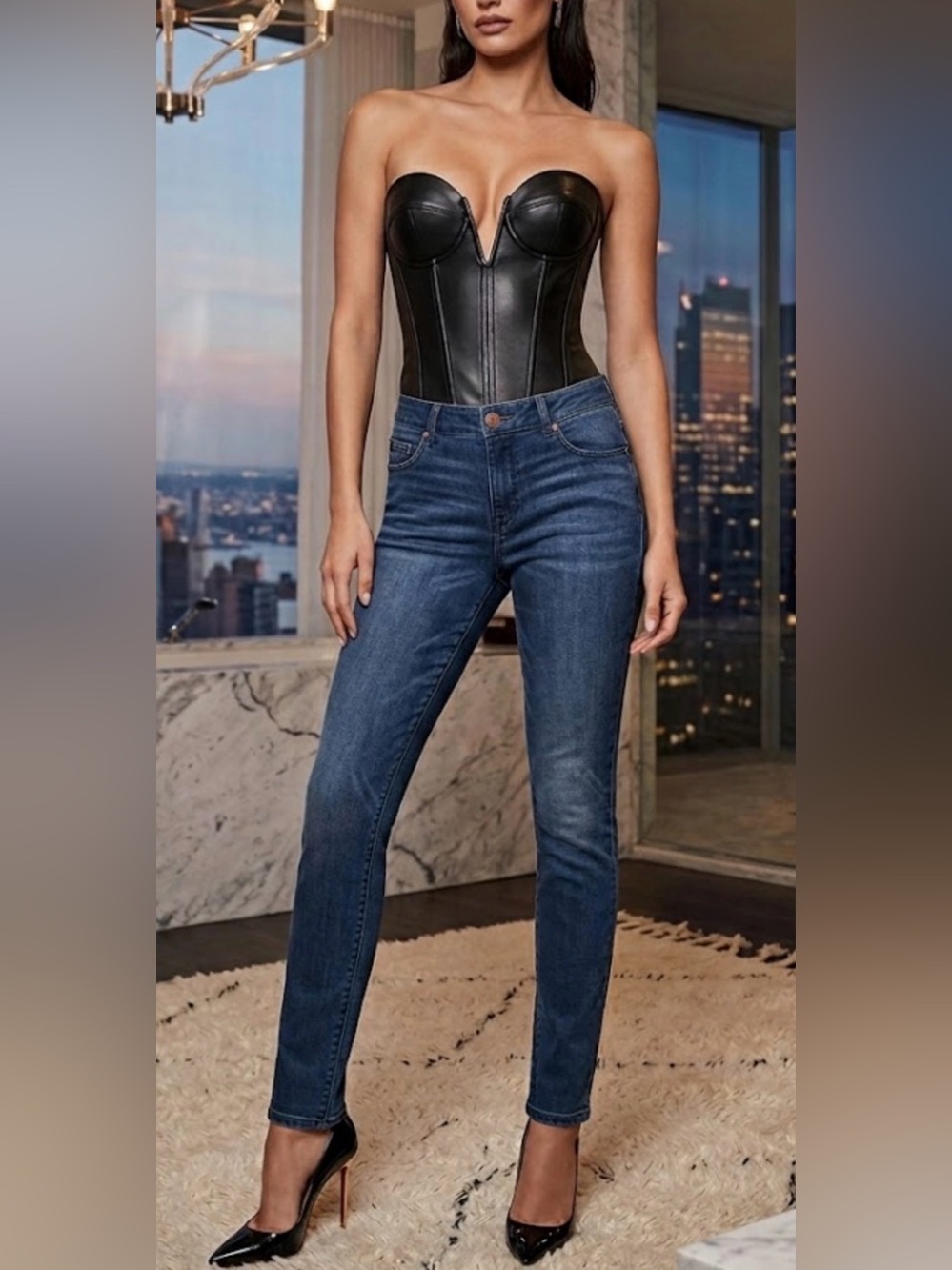 Democracy Women's Blue Skinny Jeans